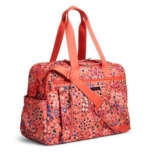 Vera Bradley Lighten Up Weekender Travel Bag - Coral Meadow