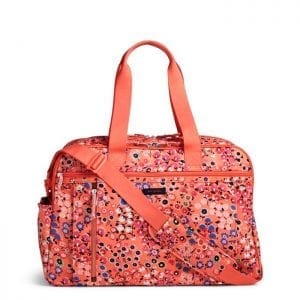 Vera Bradley Lighten Up Weekender Travel Bag - Coral Meadow