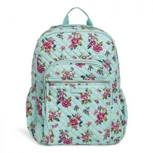 Vera Bradley Iconic Campus Backpack - Water Bouquet