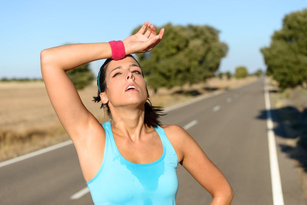 how to exercise in the heat.